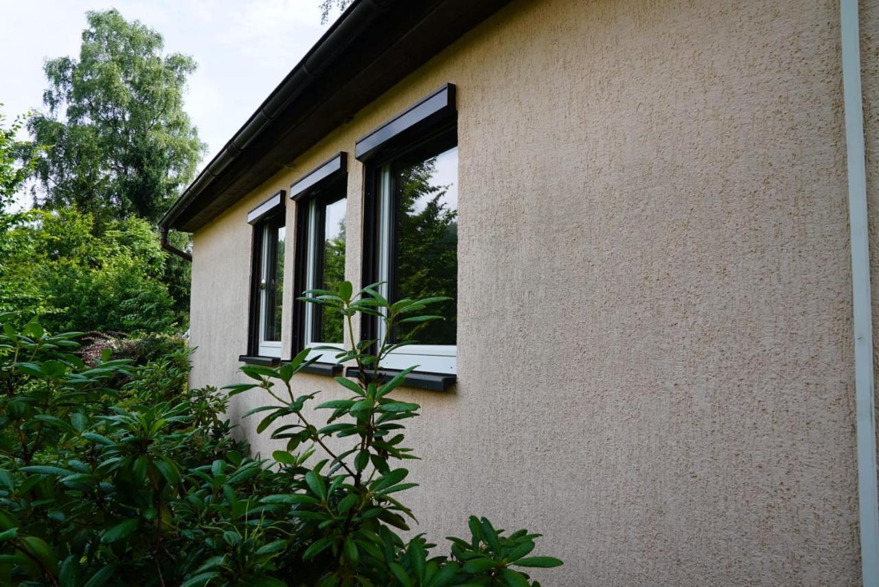 Ruhiges Ferienhaus Am Waldrand Mit Sauna Und Kamin - Hellaberg II Langenbach  Екстериор снимка